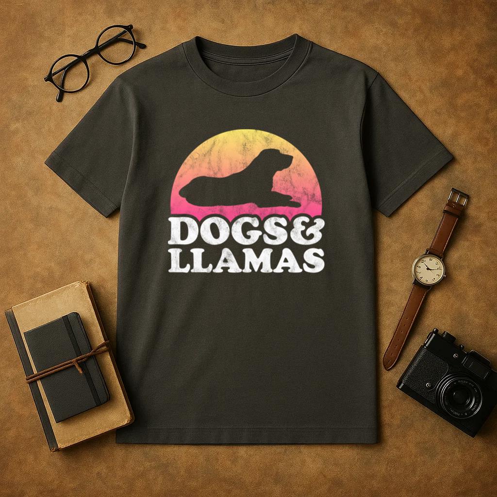 Dogs And Llamas T-Shirt image 0