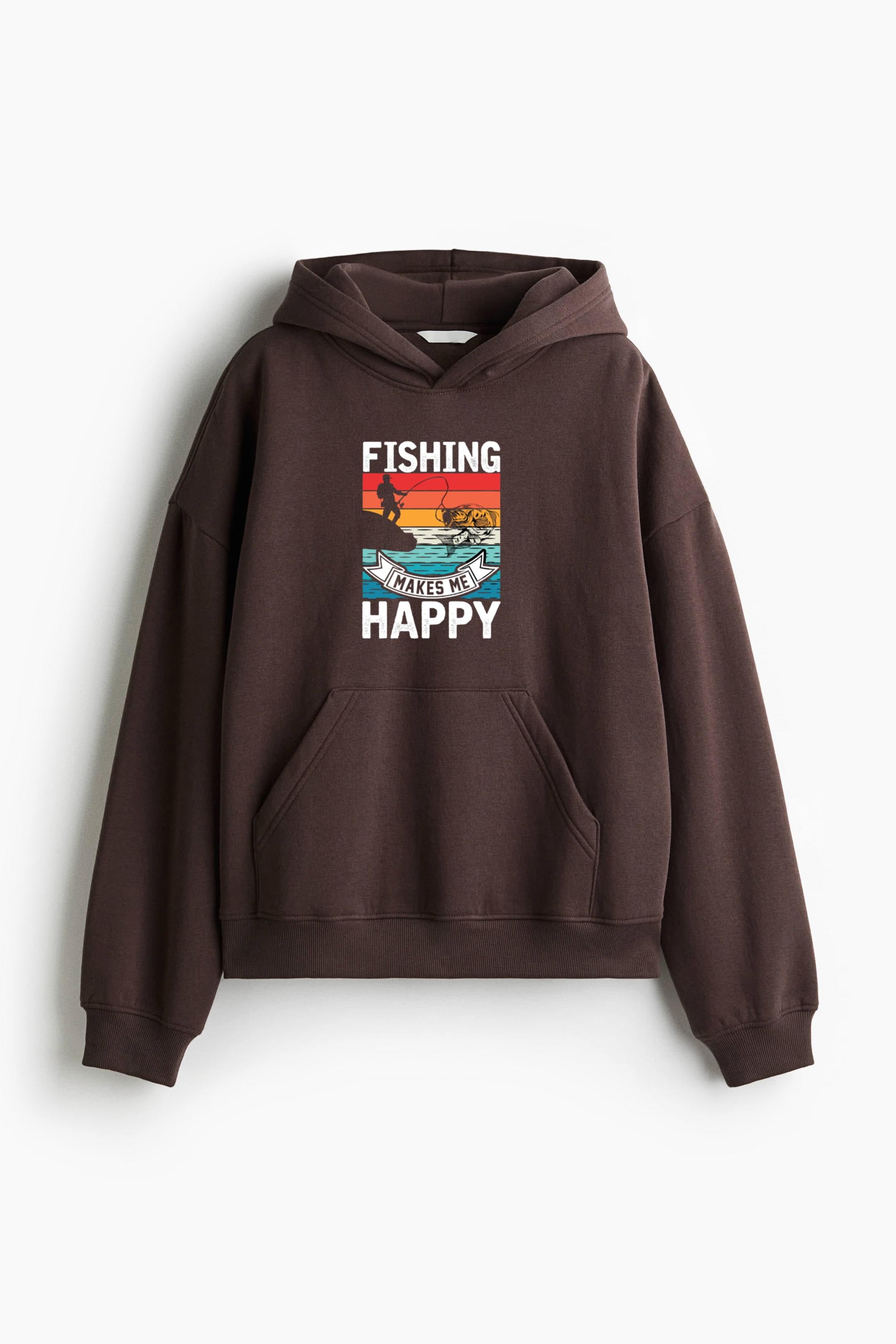 Traveler Hiking Focused Scenic Loose-Fit Printed Hoodie image 1