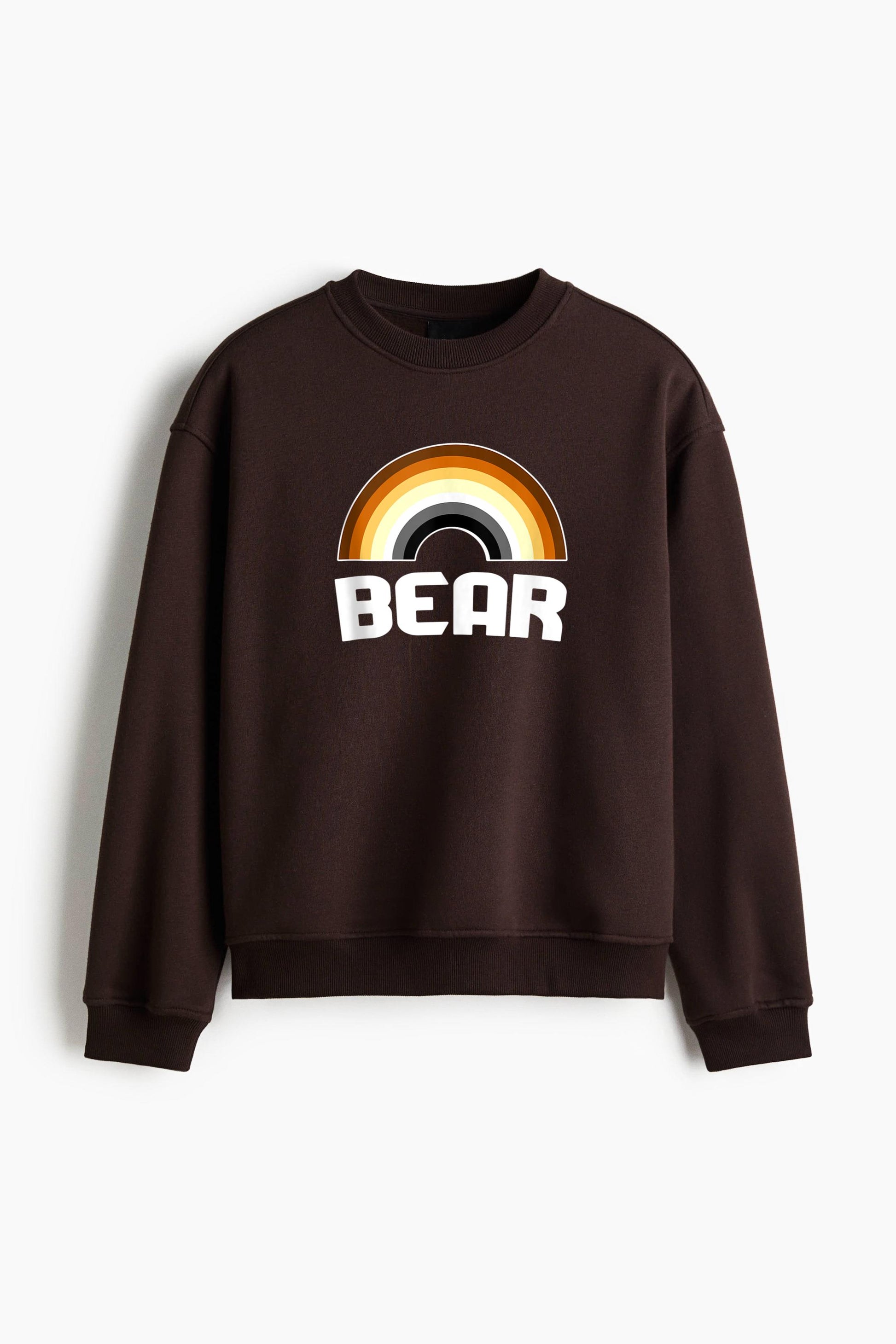 Bear Rainbow Gay Bear LGBT Regular Fit Printed Sweatshirt  image 1