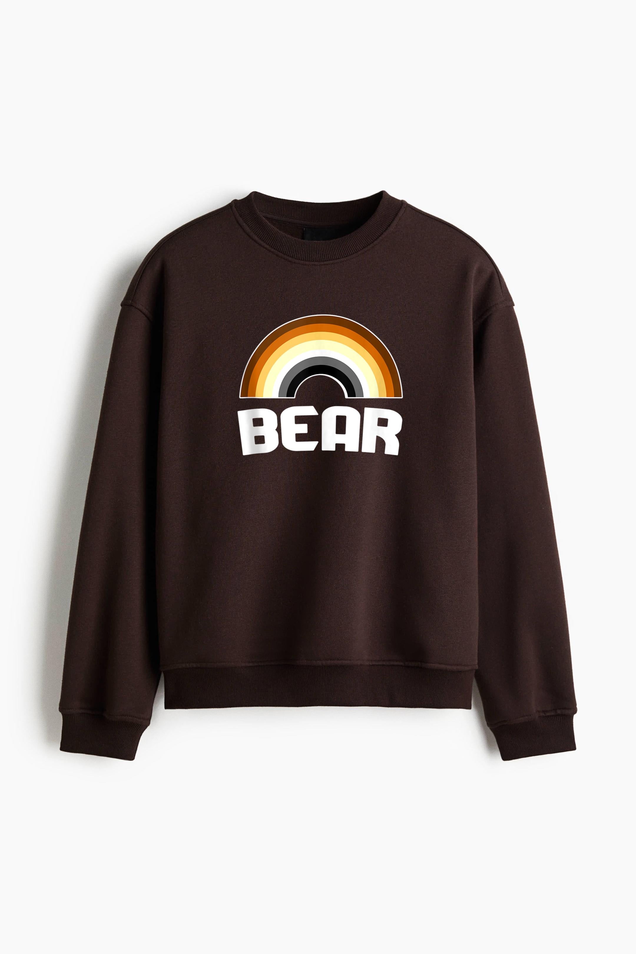 Bear Rainbow Gay Bear LGBT Regular Fit Printed Sweatshirt  image 1