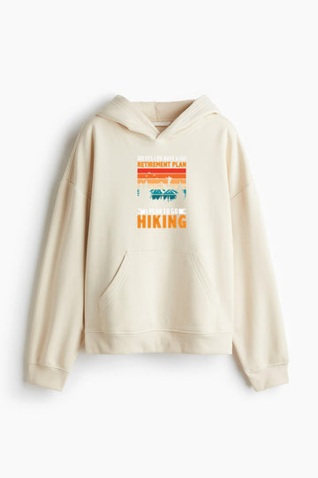 Hiker Hiking Focused Minimal Loose-Fit Printed Hoodie image 0