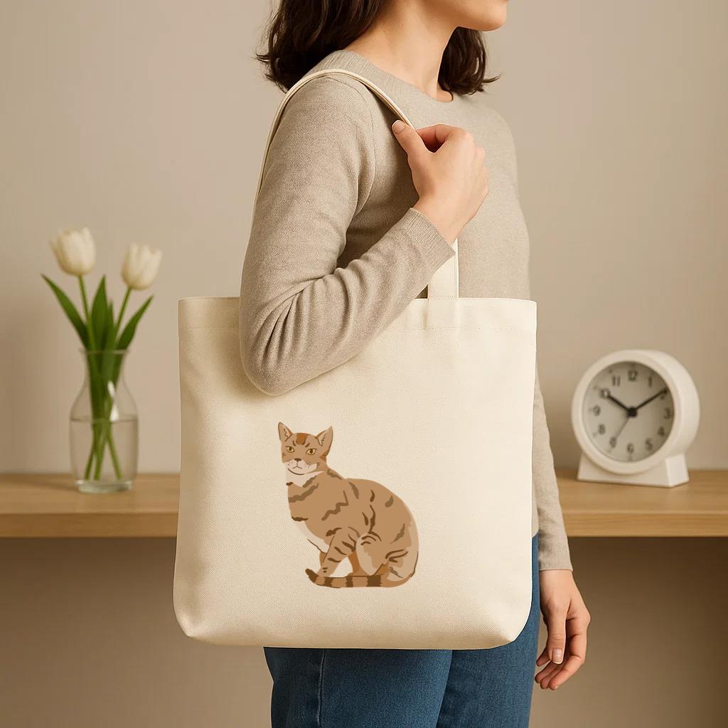 Bengal Cat Animal Canvas Tote Bag image 2