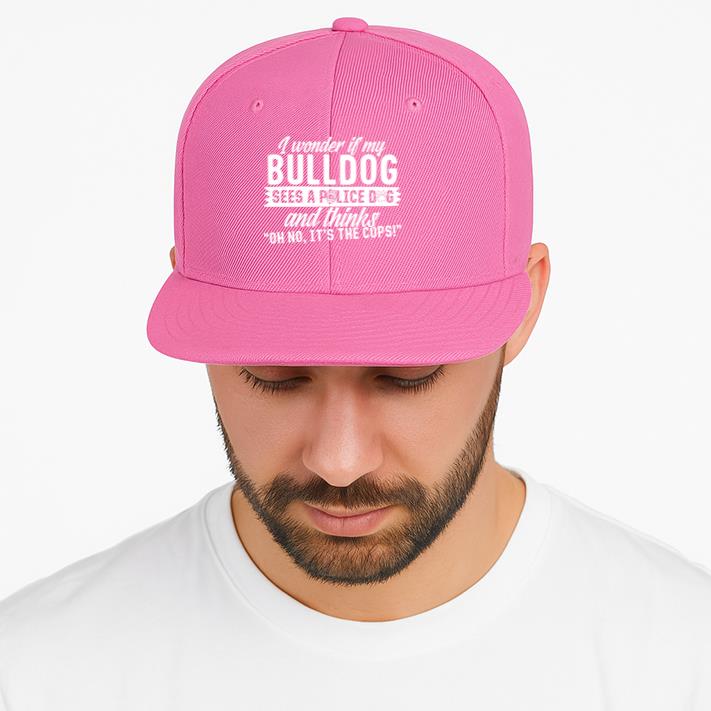 Bulldog Sees Police Dog And Thinks Its The Cops Cap image 3