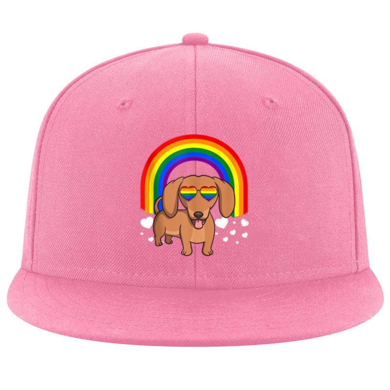 Dachshund Dog Rainbow Cap image 0