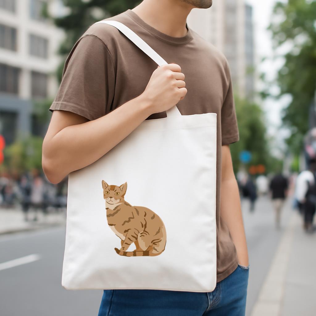 Bengal Cat Animal Canvas Tote Bag image 3