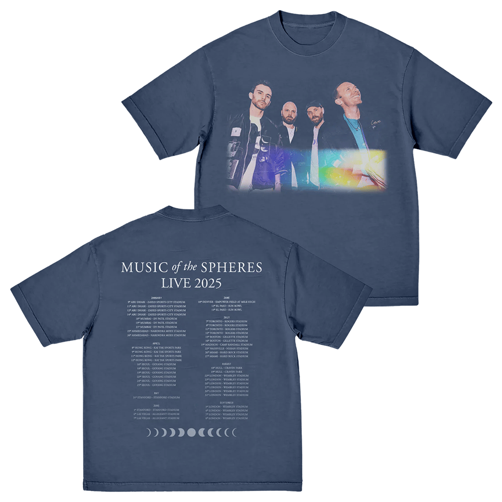 Coldplay Concert Merch Coldplay Tour 2025 Shirt