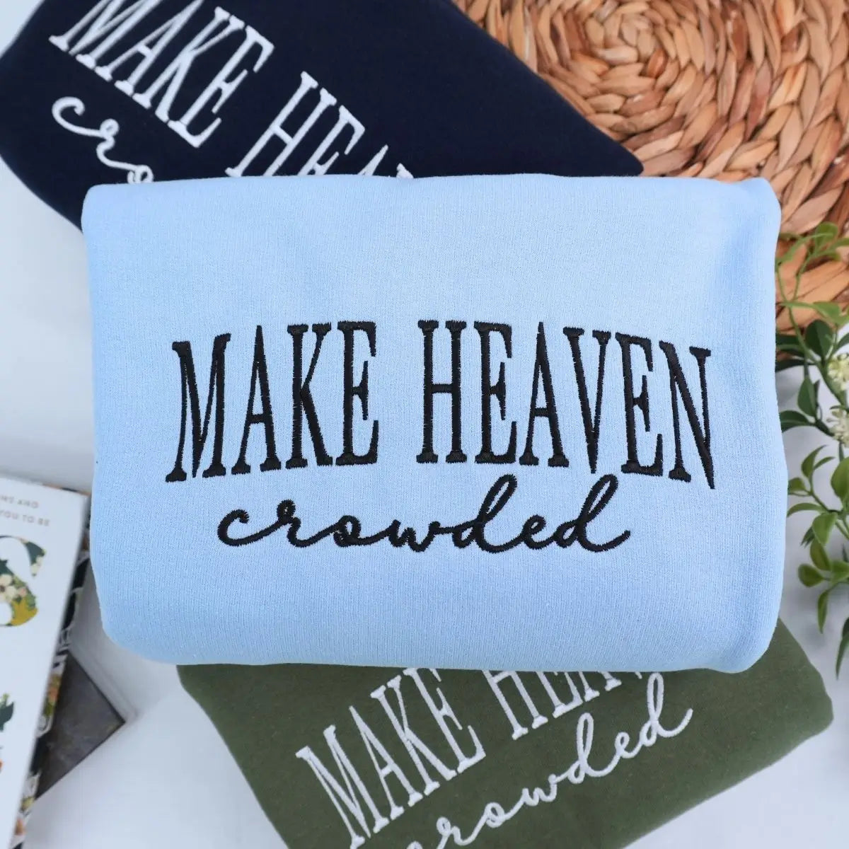 Faith-Driven Embroidered Sweatshirt or Hoodie