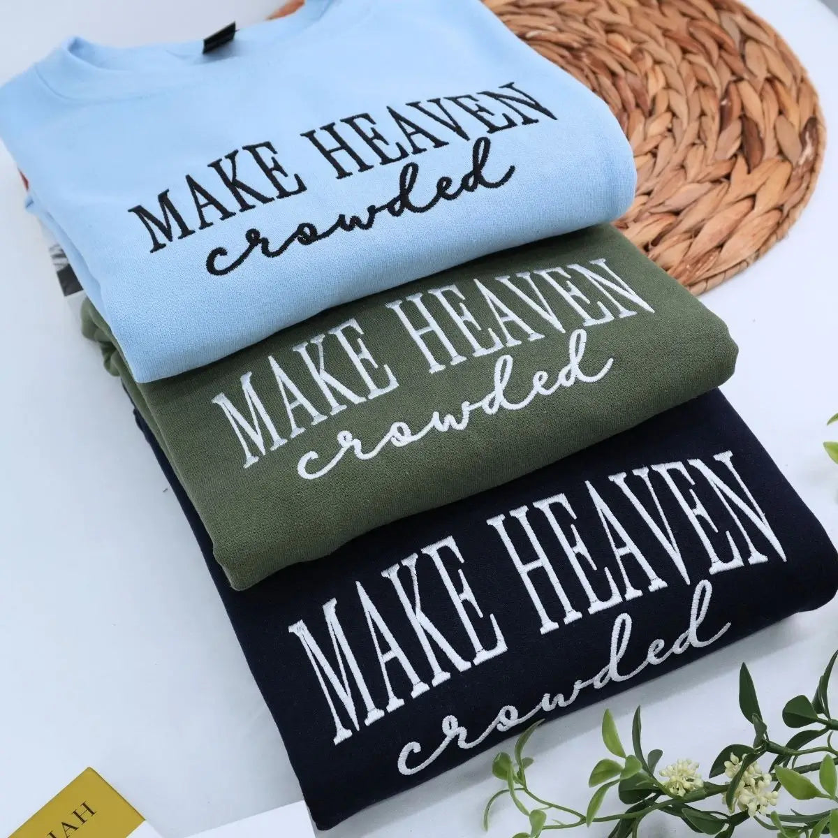 Faith-Driven Embroidered Sweatshirt or Hoodie