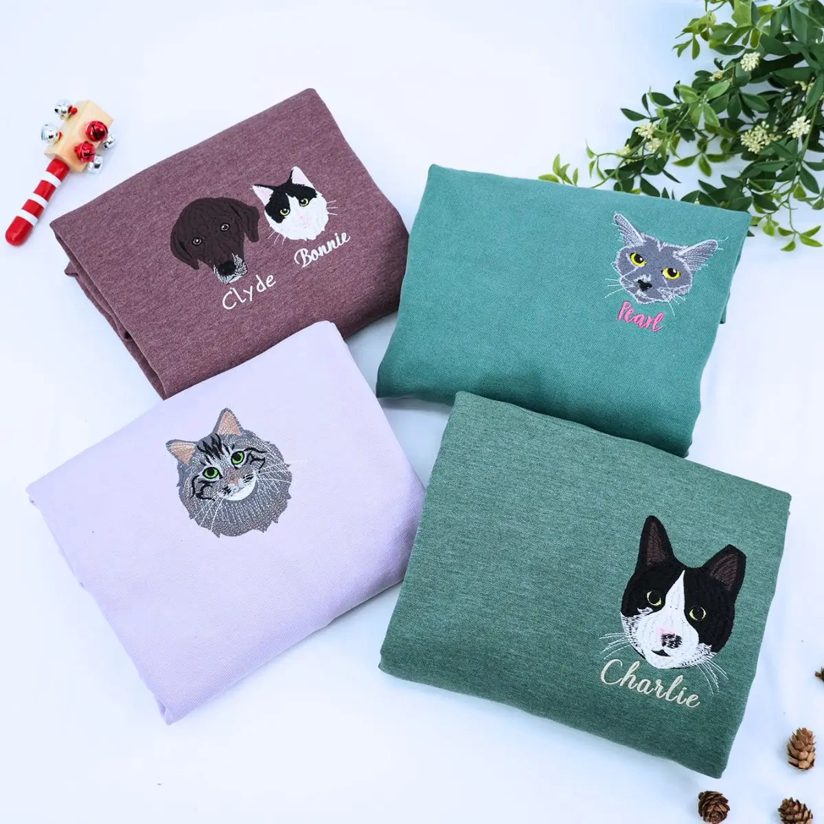 Personalized Pet Embroidered Shirt - Custom Portrait Gift