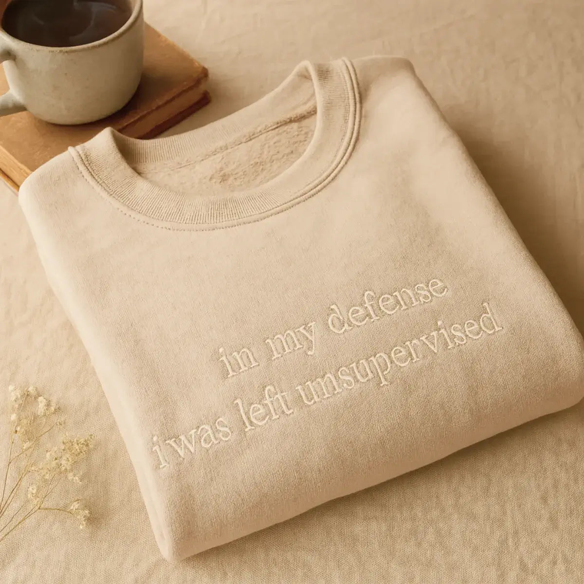 Chaotic Defense Embroidered Unsupervised Tee