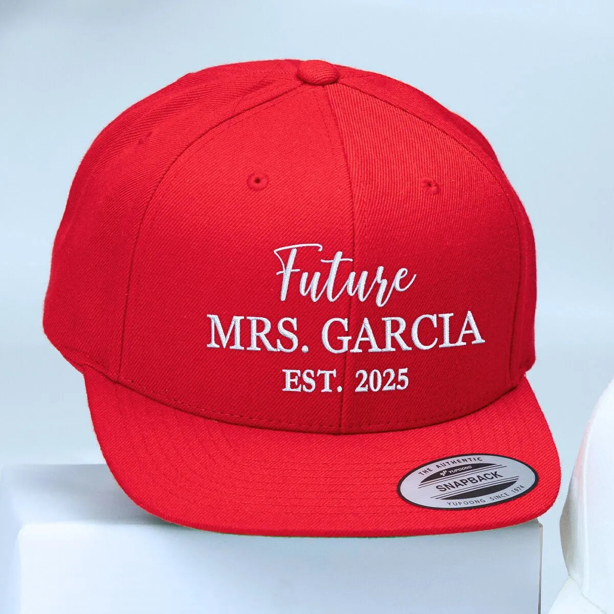 Customizable Future Mrs Embroidered Hat for Bridal Events