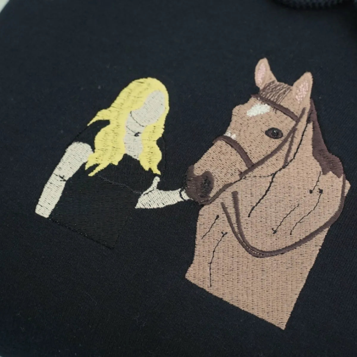 Personalized Horse and Rider Hoodie Sweatshirt | Custom Gift Women