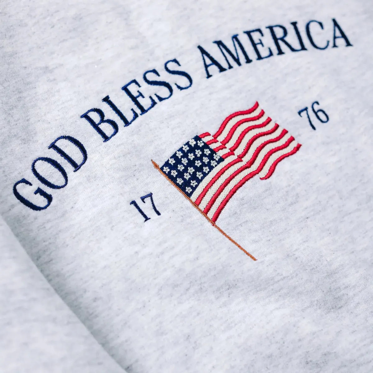 Patriotic God Bless America Sweatshirt - USA Flag 4th of July Apparel