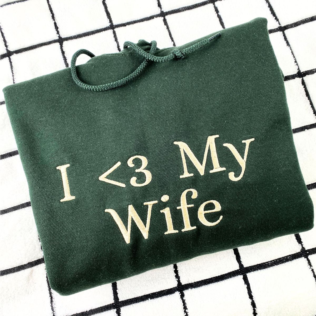 EmbroideredI Love My WifeSweatshirt - Comfortable Everyday Affection Expression