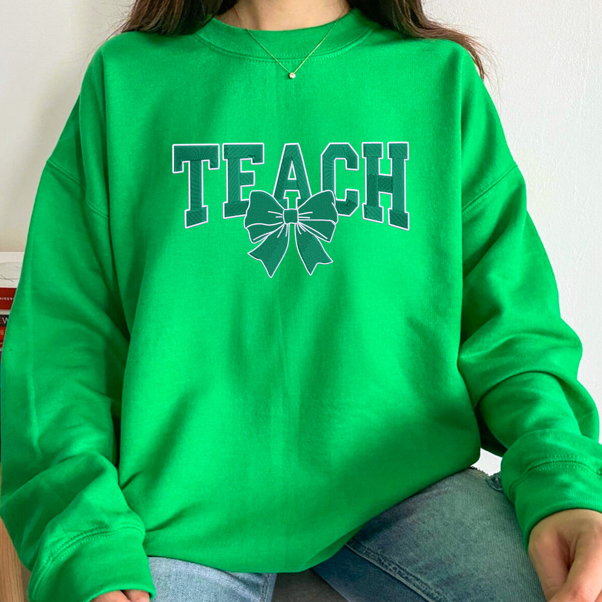 Custom St. Patricks Day Teach Sweatshirt or Hoodie