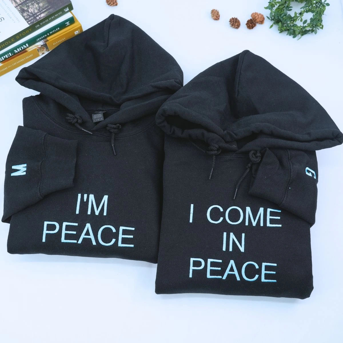 Alien Love Embroidered Sweatshirt or Hoodie