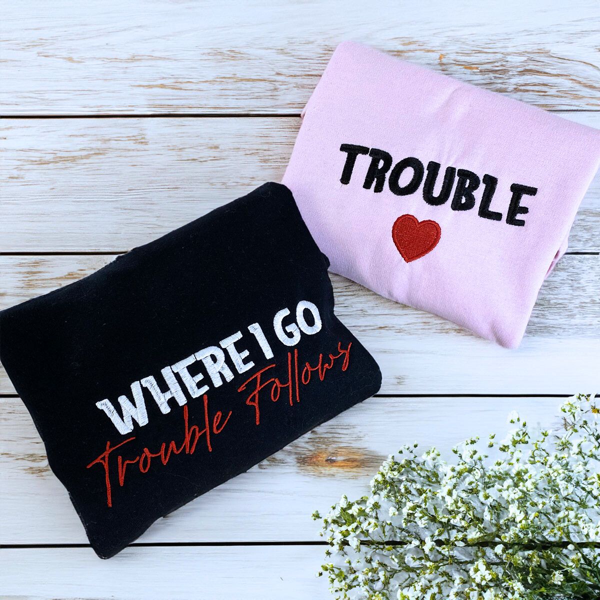 Personalized Embroidered Valentines Sweatshirt or Hoodie