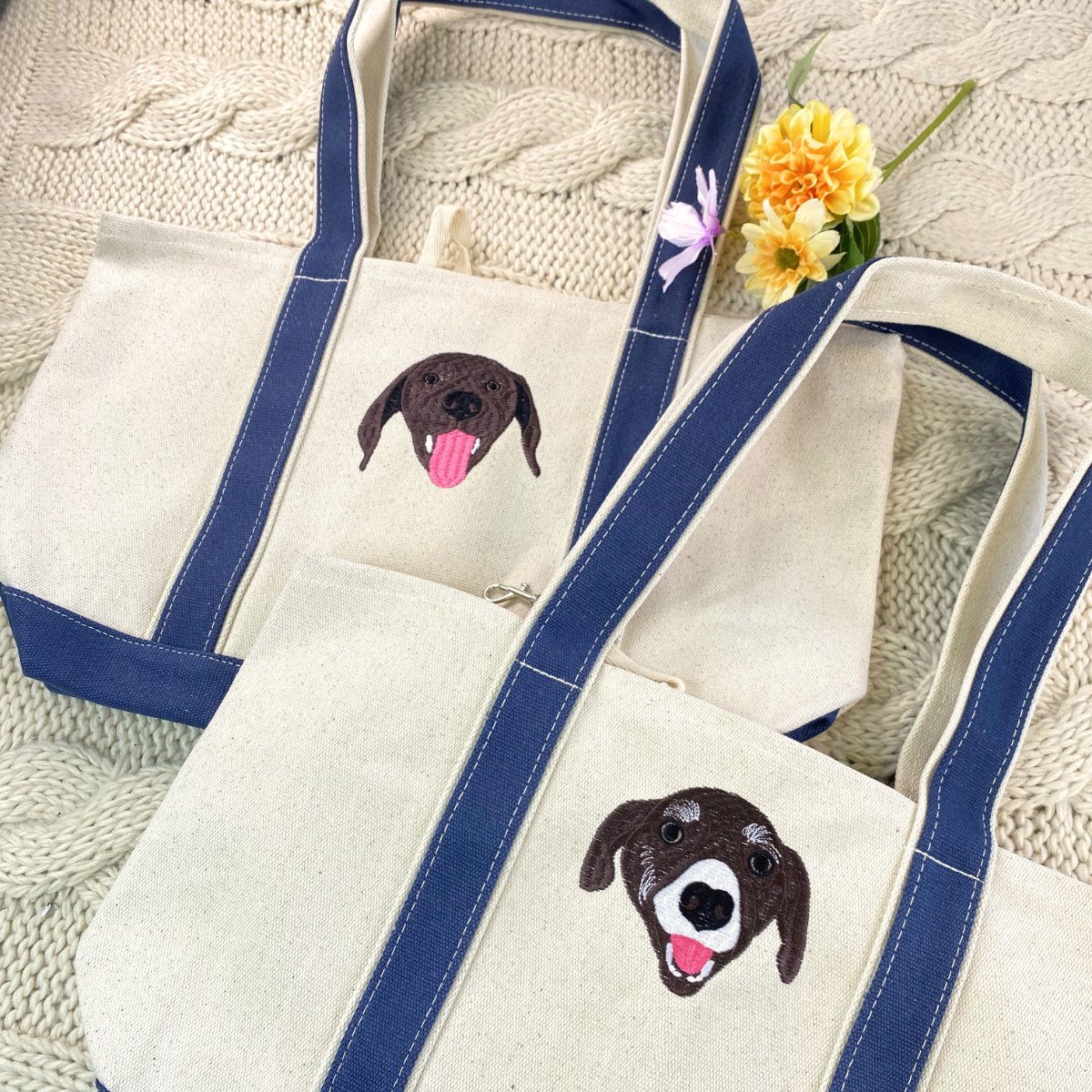 Dog Lover Embroidered Sweatshirt, Hat & Tote Bag Set
