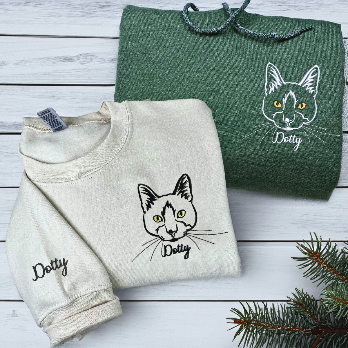 Custom Cat Portrait Crewnecks & Hoodies Bundle