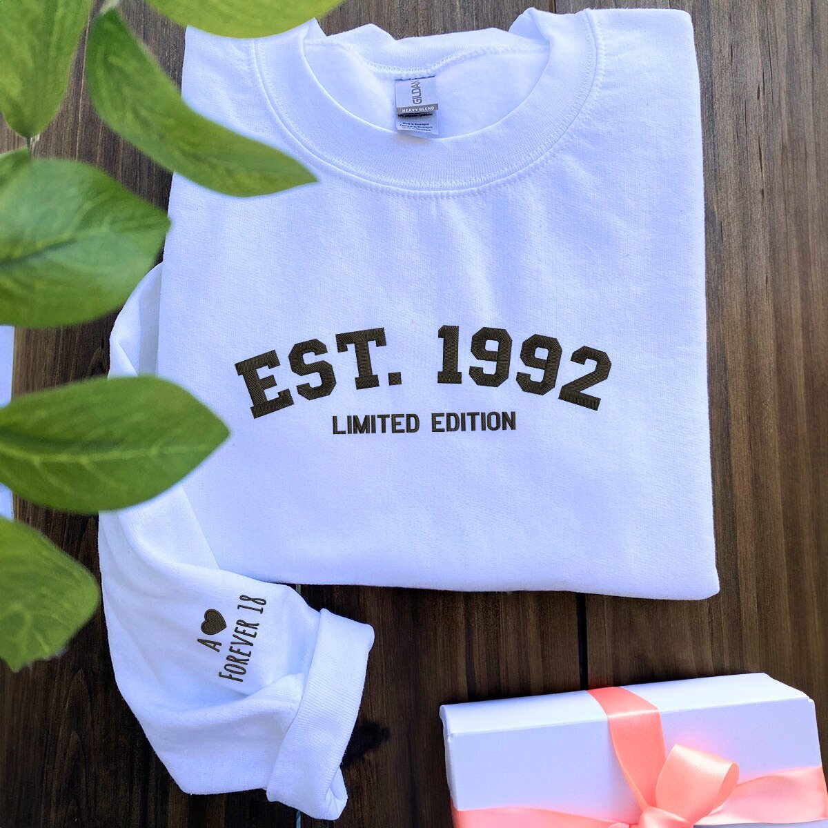 30th Birthday Personalized Limited Edition Sweater - Embroidered Custom Design