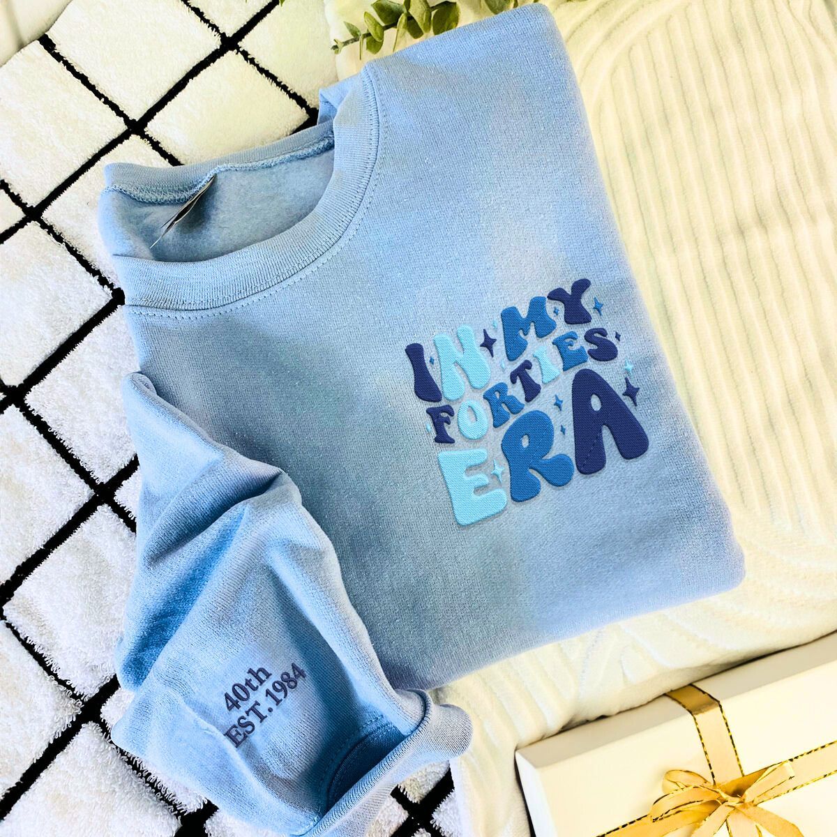 Personalized Embroidered Era Birthday Sweatshirt or Hoodie