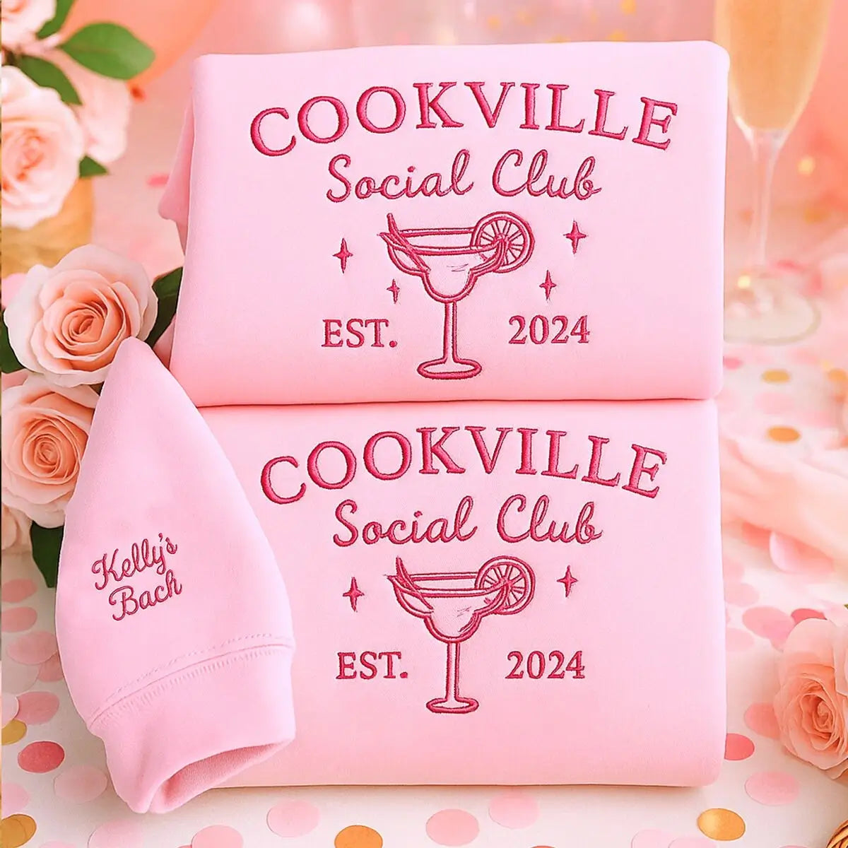 Customizable Bridal Party Embroidered Sweater - Personalized Keepsake