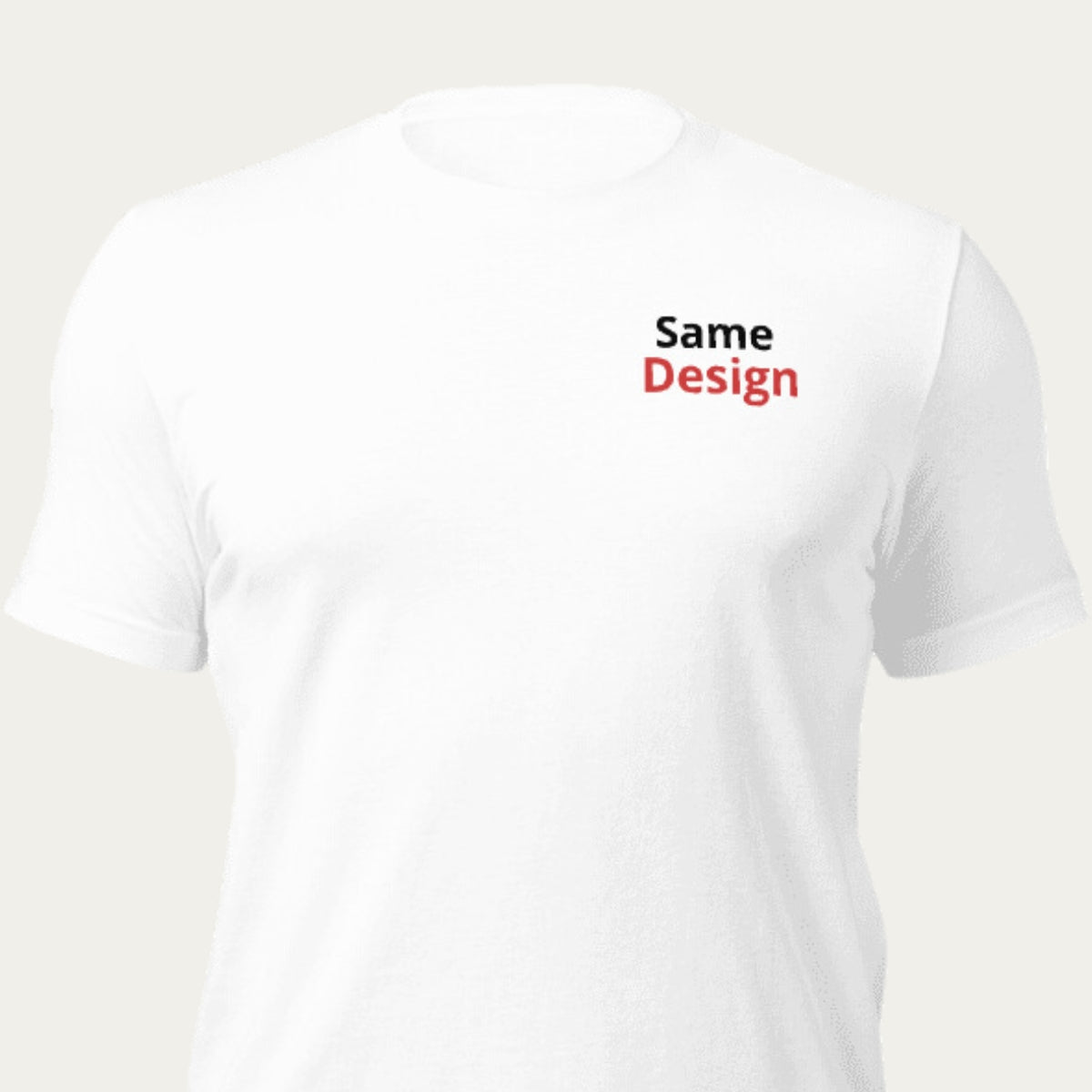 Custom Embroidered T-Shirt with Identical Design