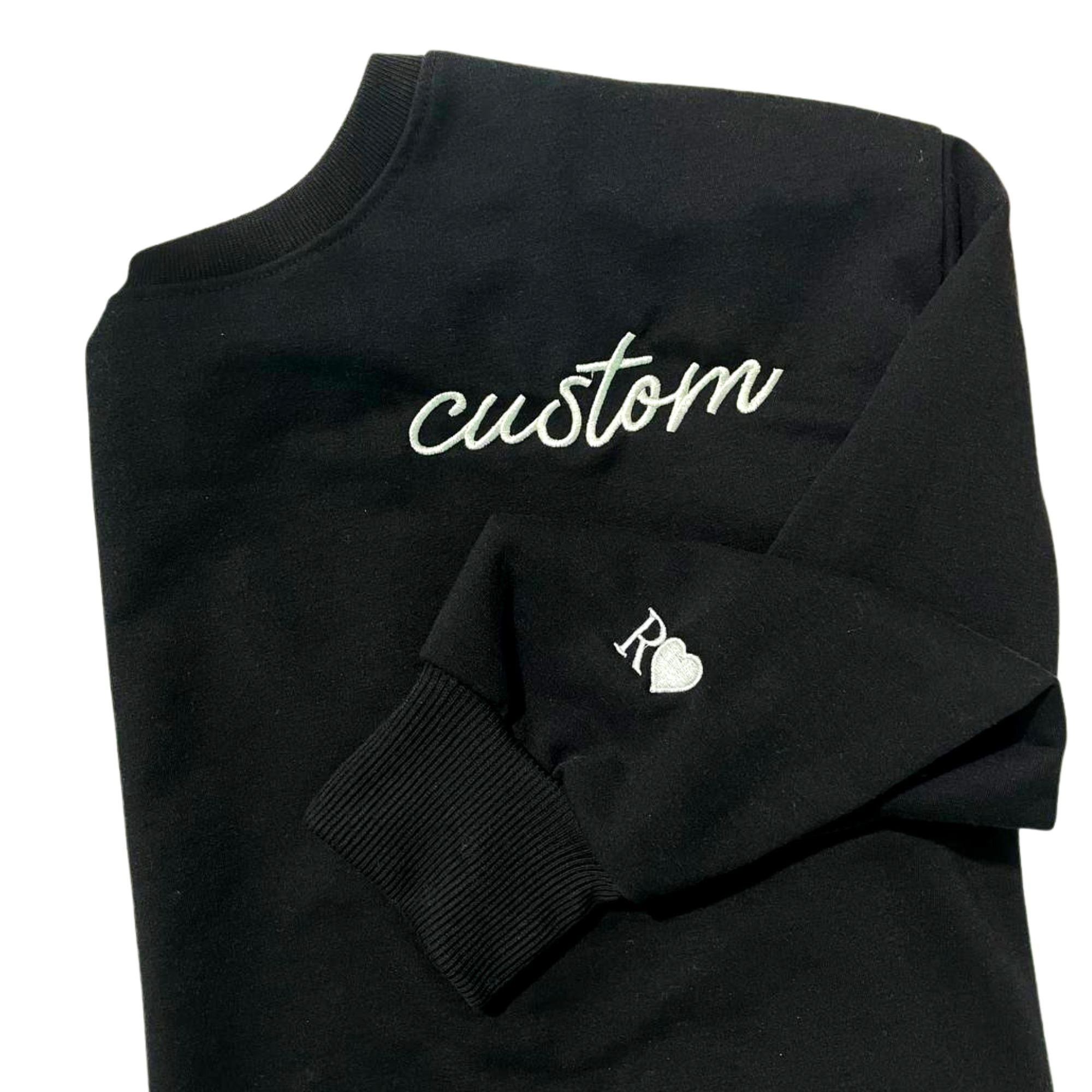 Personalized Embroidered Unisex Sweatshirt - Custom Crewnecks Wedding Gift
