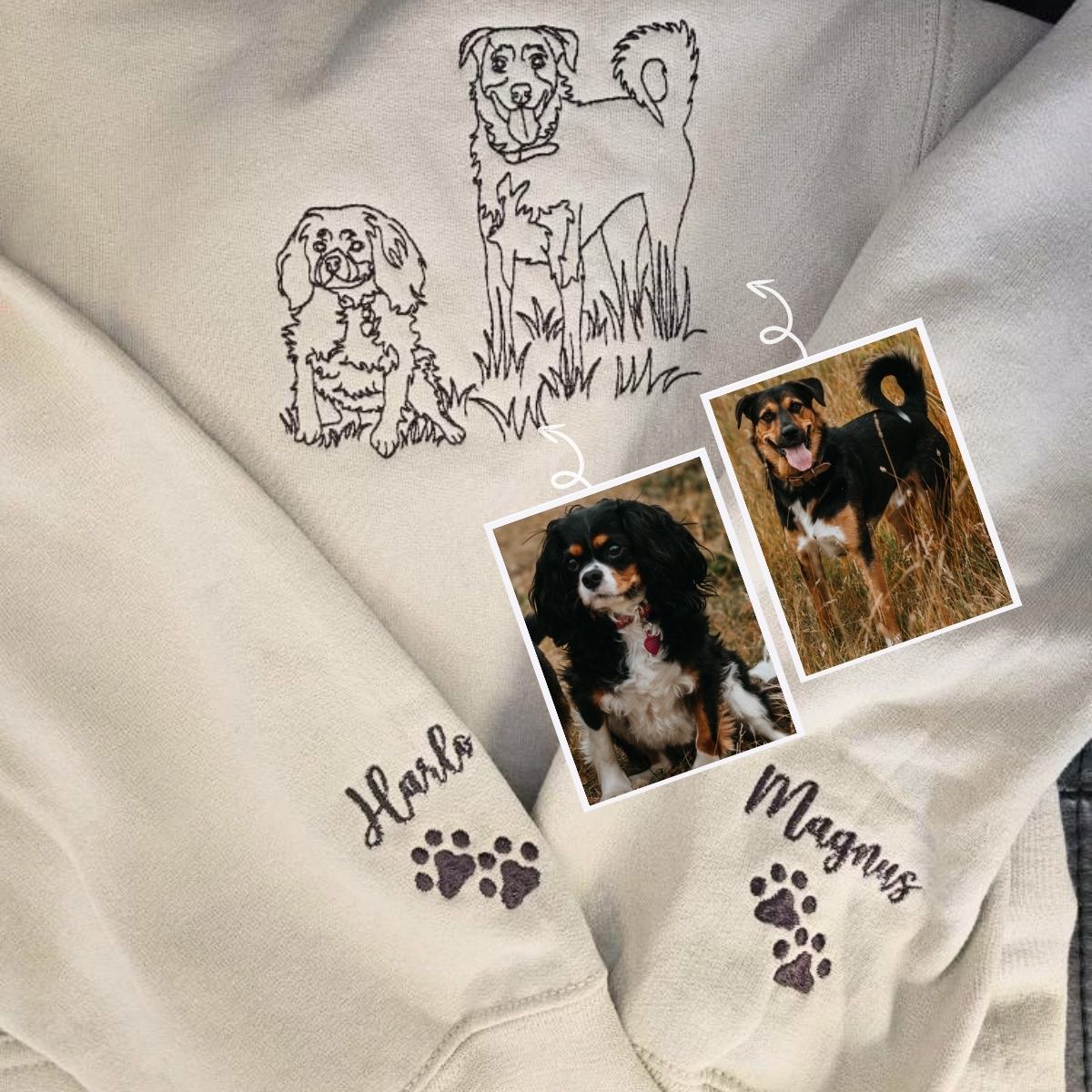 Custom Boxer Embroidered Sweatshirt | Personalized Dog Lover Gift