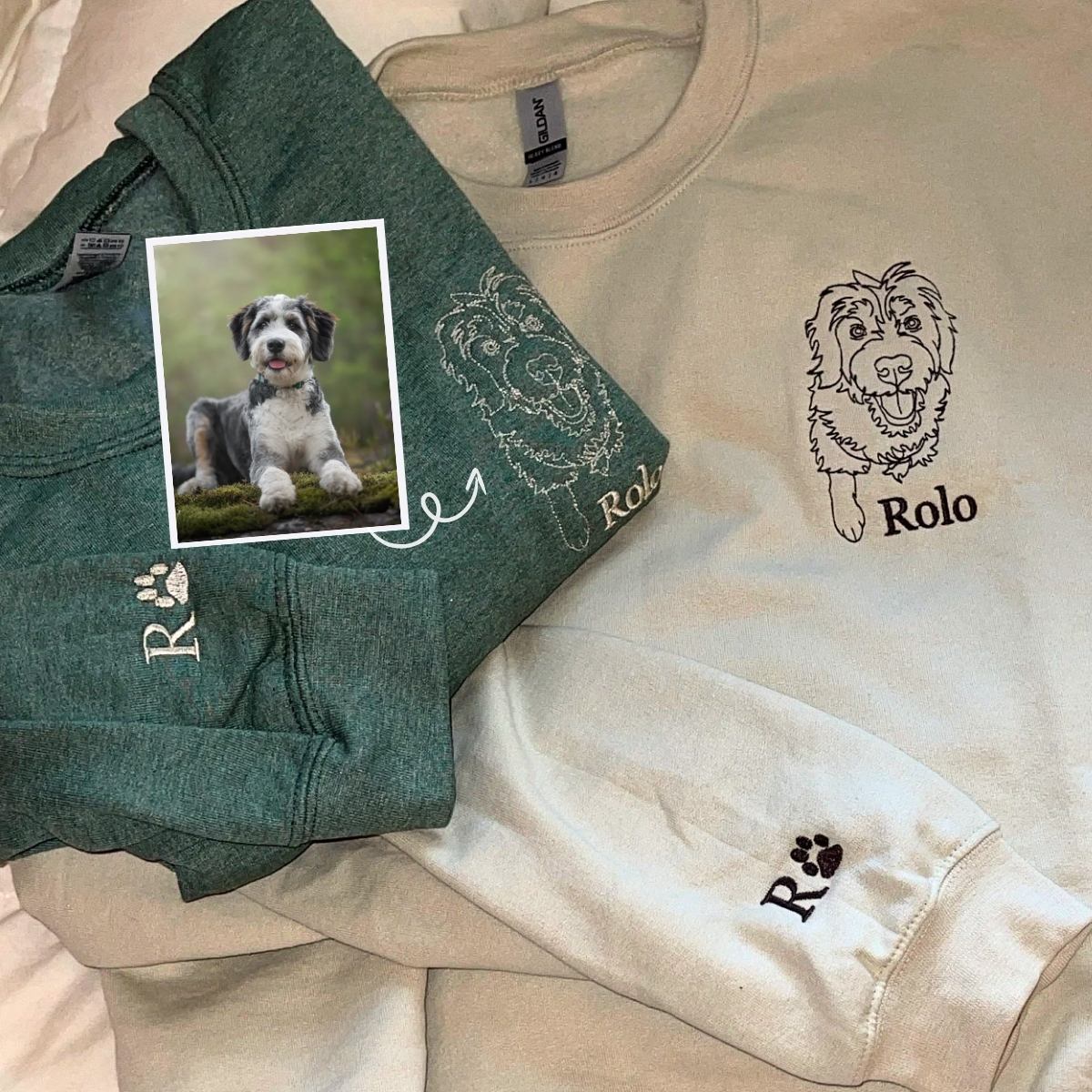 Custom Cavalier King Charles Spaniel Embroidered Sweatshirt