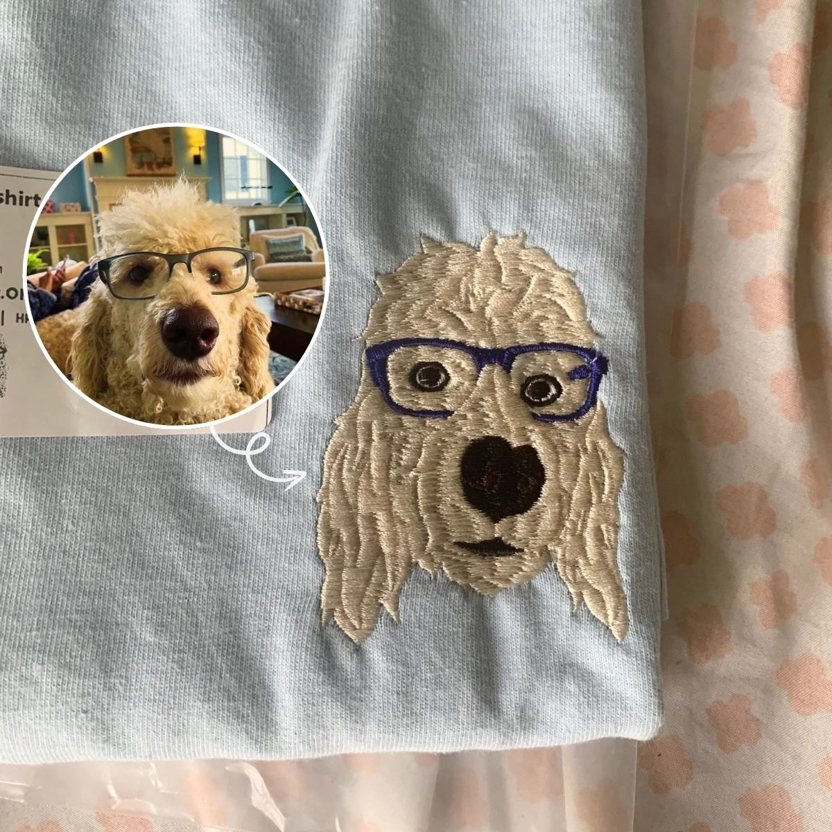 Labradoodle Embroidered Sweatshirt - Soft & Cozy Pet Portrait Apparel