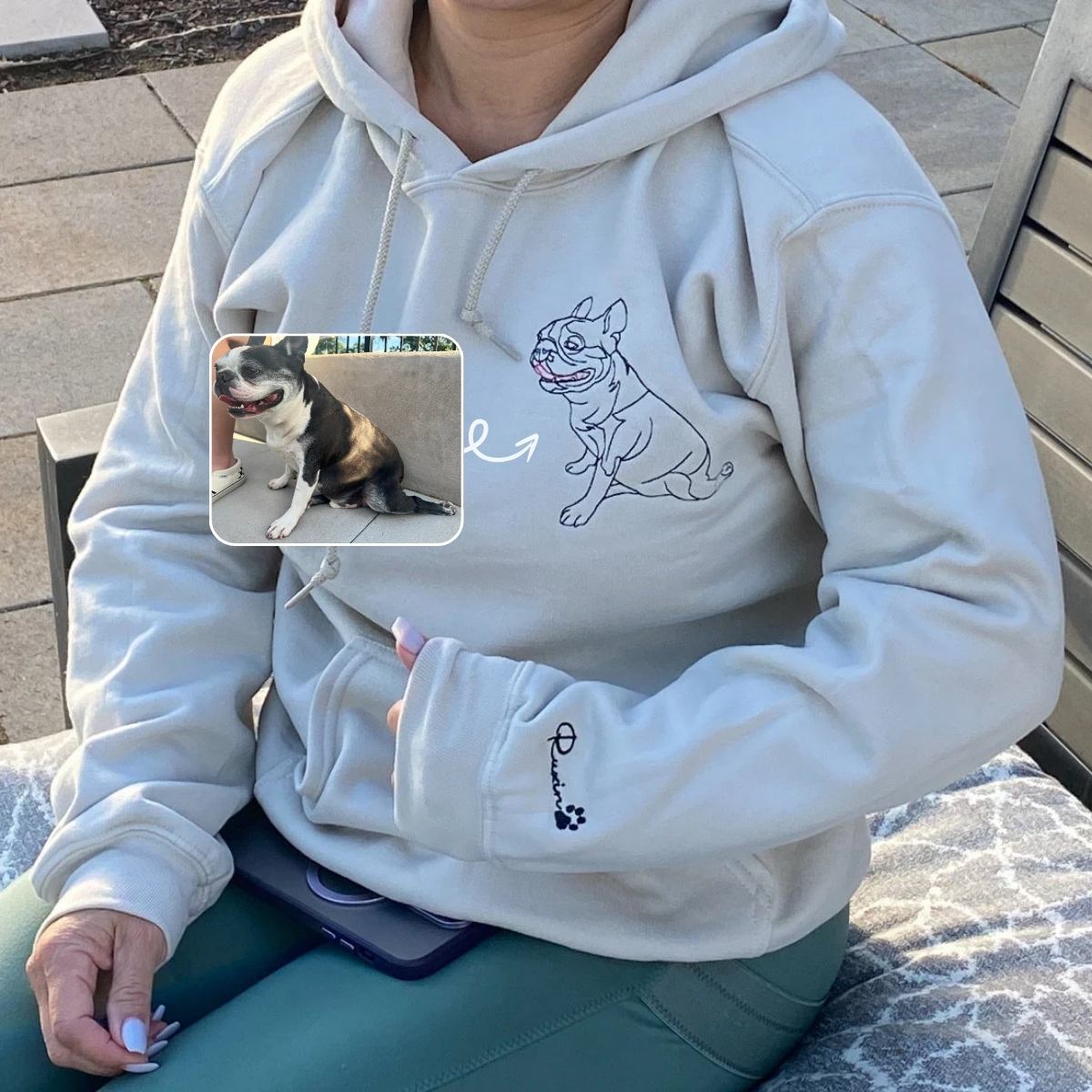Labradoodle Embroidered Sweatshirt - Soft & Cozy Pet Portrait Apparel