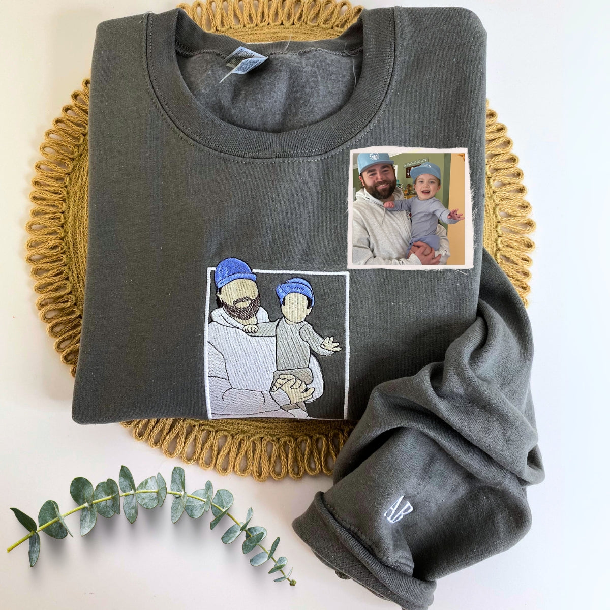 Custom Embroidered Family Sweatshirt or Hoodie in Multiple Color Options