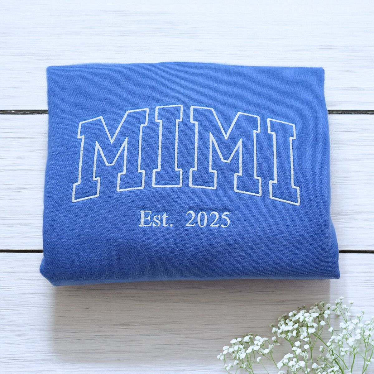 Custom Embroidered Grandma Sweatshirt | Personalized Grandkids Gift