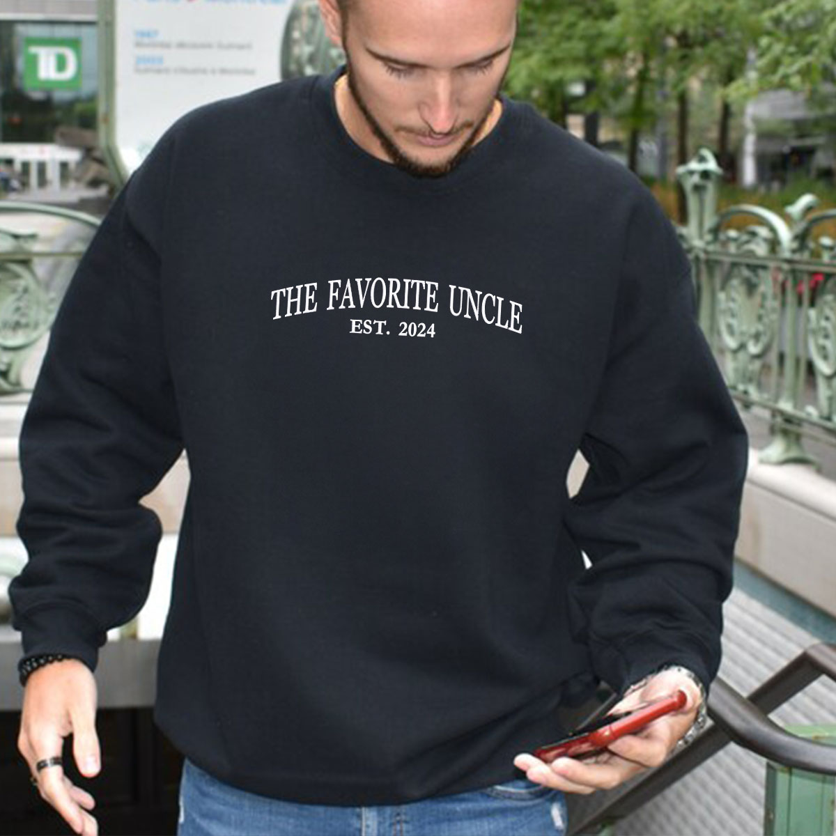 PersonalizedFavorite UncleEmbroidered Sweatshirt Gift