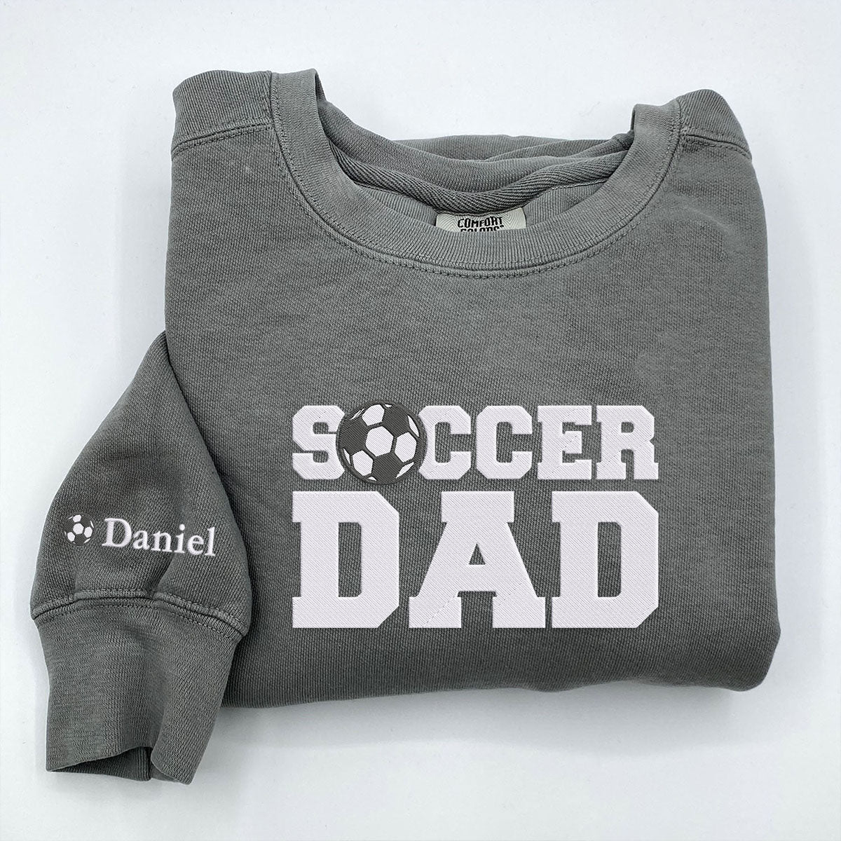 Soccer Dad Minimalist Embroidered Comfort Shirt