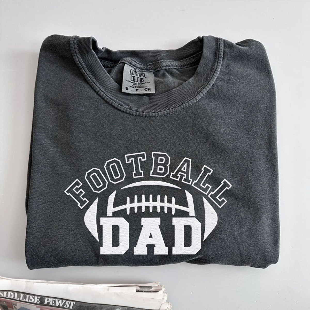 Football Dad Embroidered Shirt for Comfortable Game Days