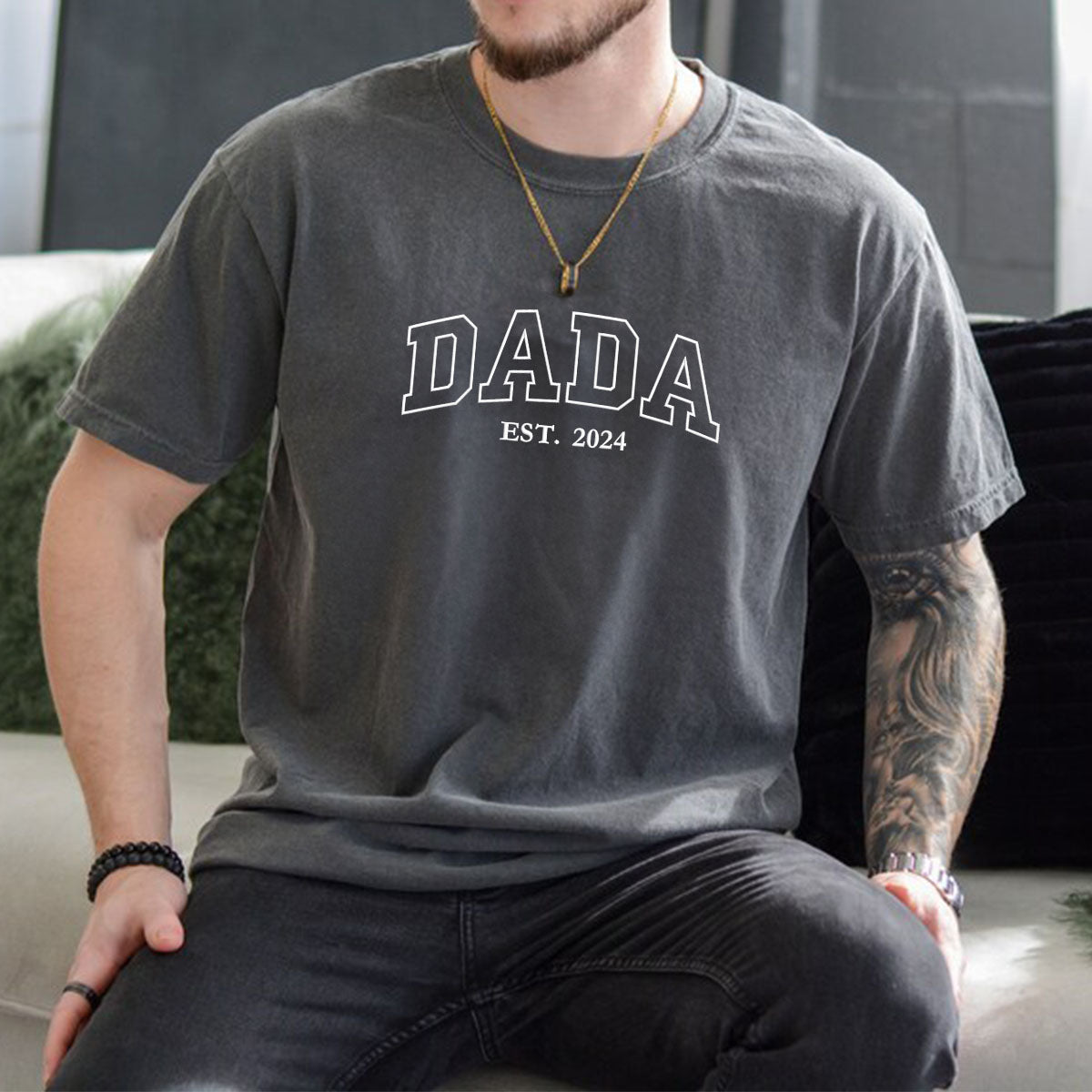 Tranquil Dada Embroidered Shirt for Men and Women