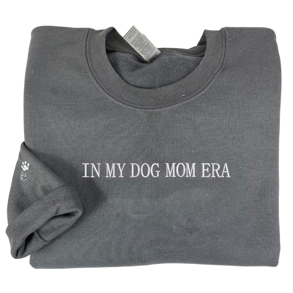 Dog Mom Embroidered Hoodie with Personalized Name - Cozy Sweatshirt