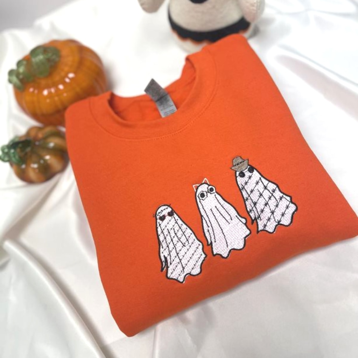 Ghost Halloween Crewneck Sweatshirt for Men and Women