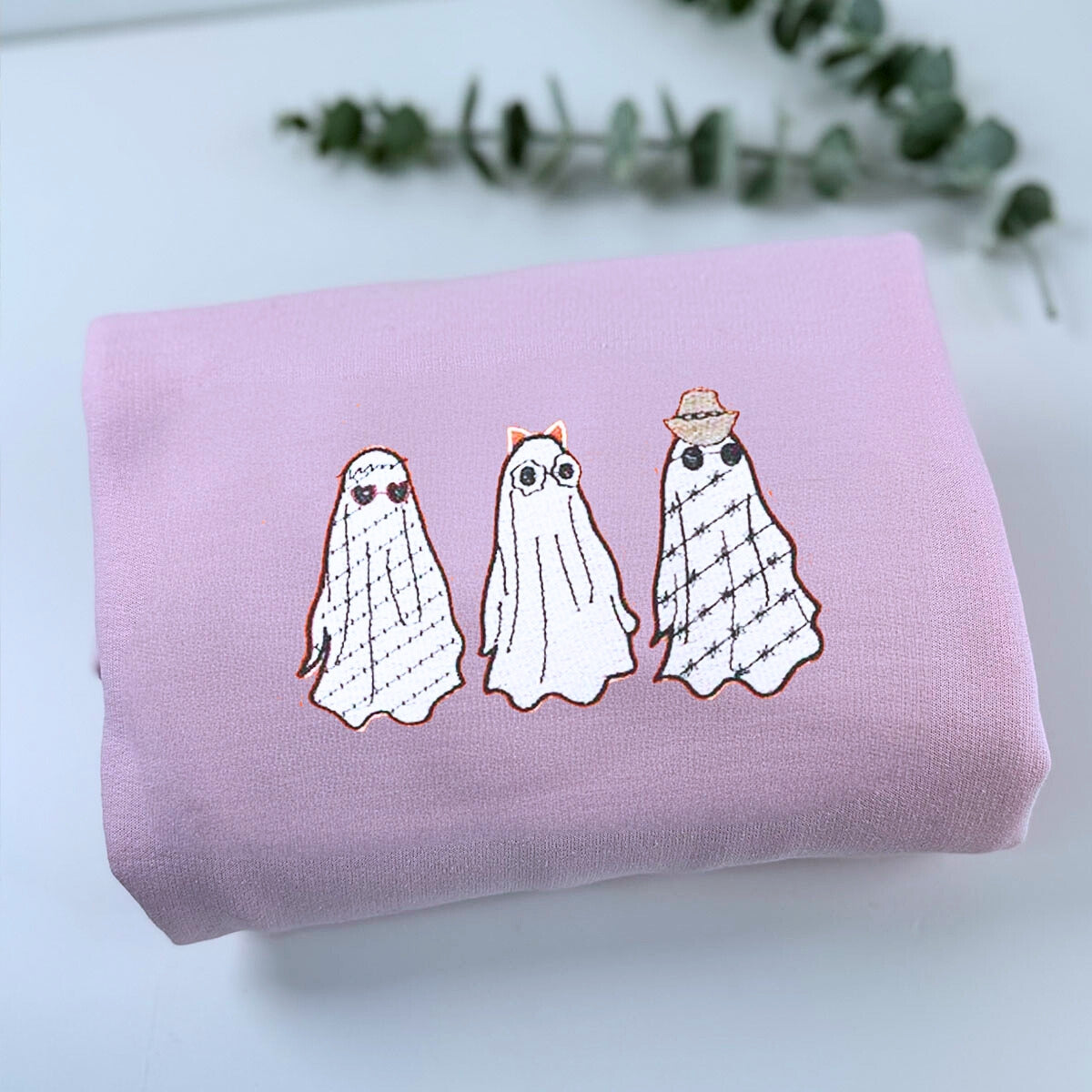 Ghost Halloween Crewneck Sweatshirt for Men and Women