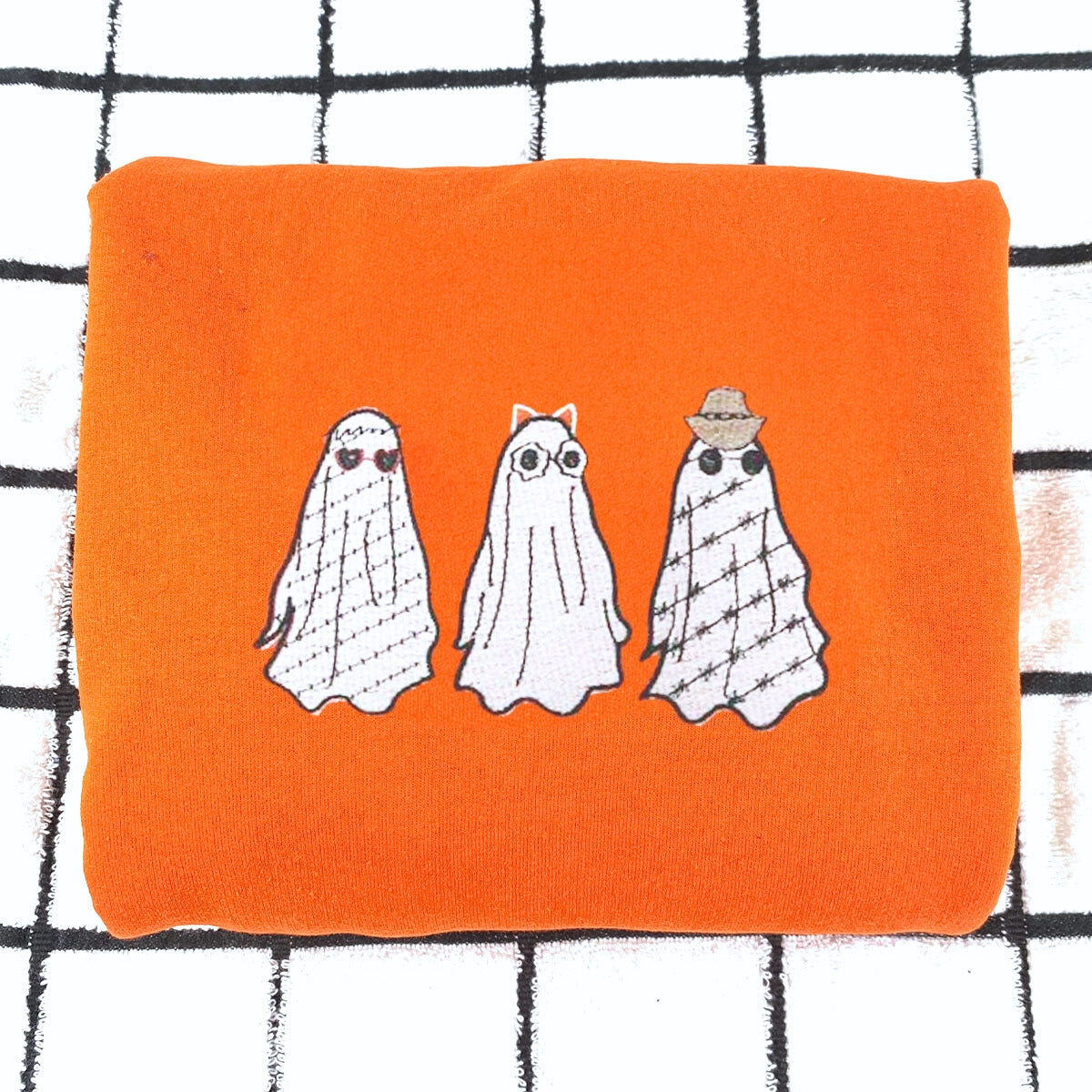 Ghost Halloween Crewneck Sweatshirt for Men and Women