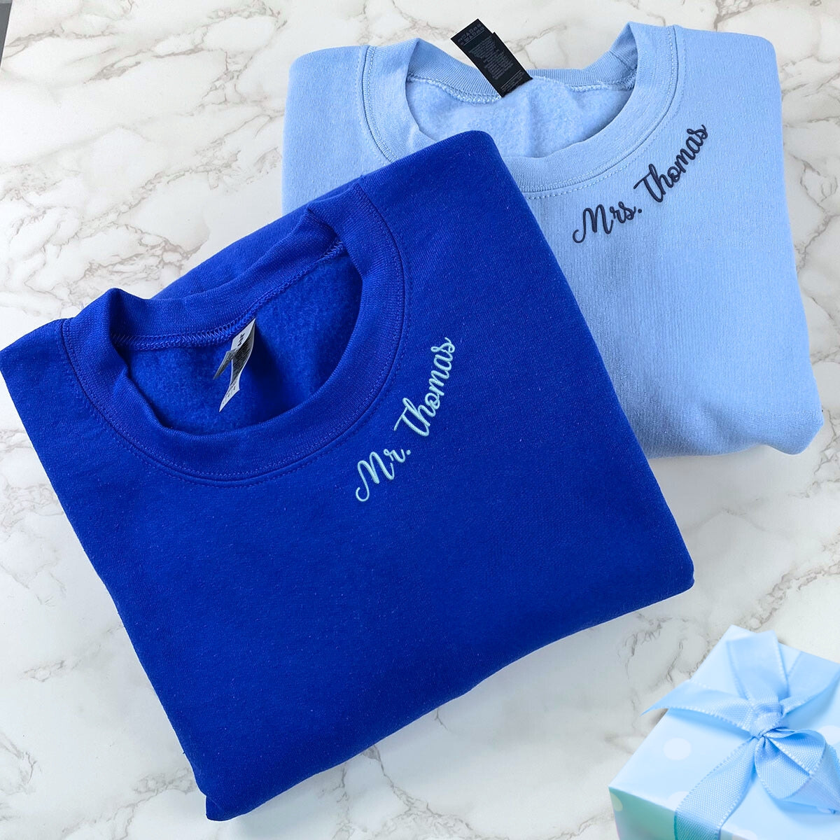 Personalized Future MRS Embroidered Sweatshirt - Unique Bridal Shower Gift
