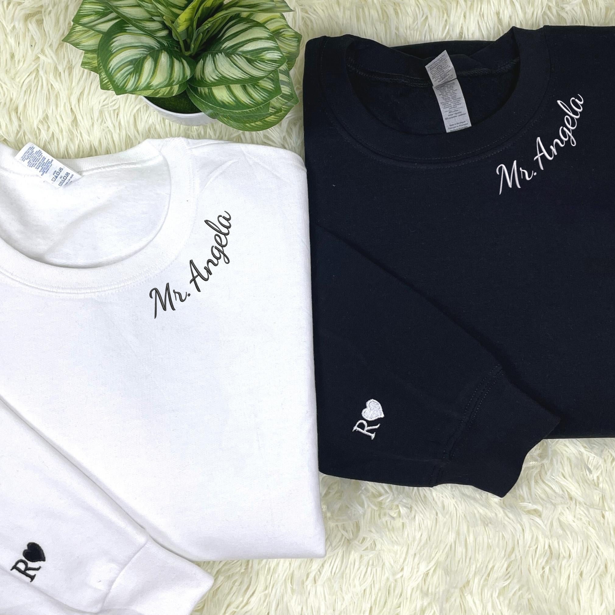 Personalized Future Mrs Bridal Shower Embroidered Sweatshirt