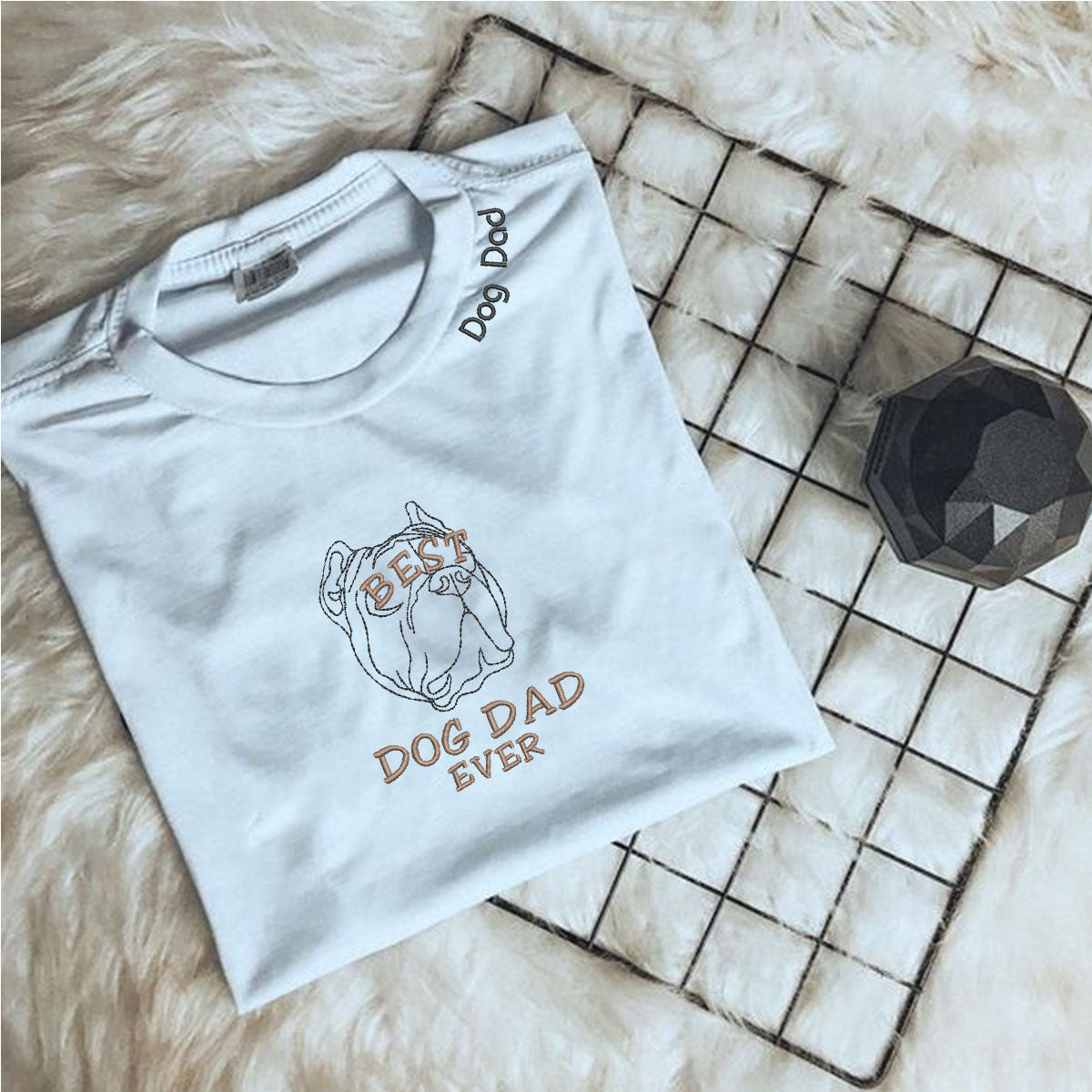 Personalized Embroidered Pitbull Dog Lover Shirt | Custom Gift