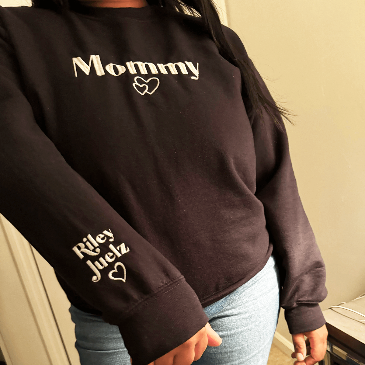 Personalized Couple Sweatshirts Set, Custom Bridal Pullovers