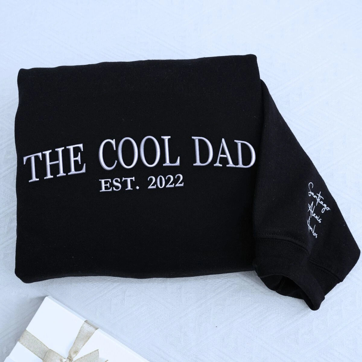 Personalized Dad Est. Year Sweatshirt/Hoodie - Custom Embroidered