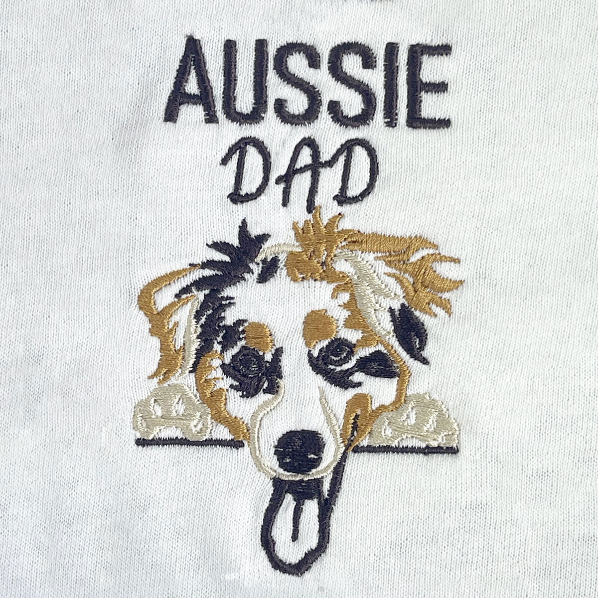 Custom Australian Shepherd Dog Dad Apron | Personalized Embroidered Cooking Gift
