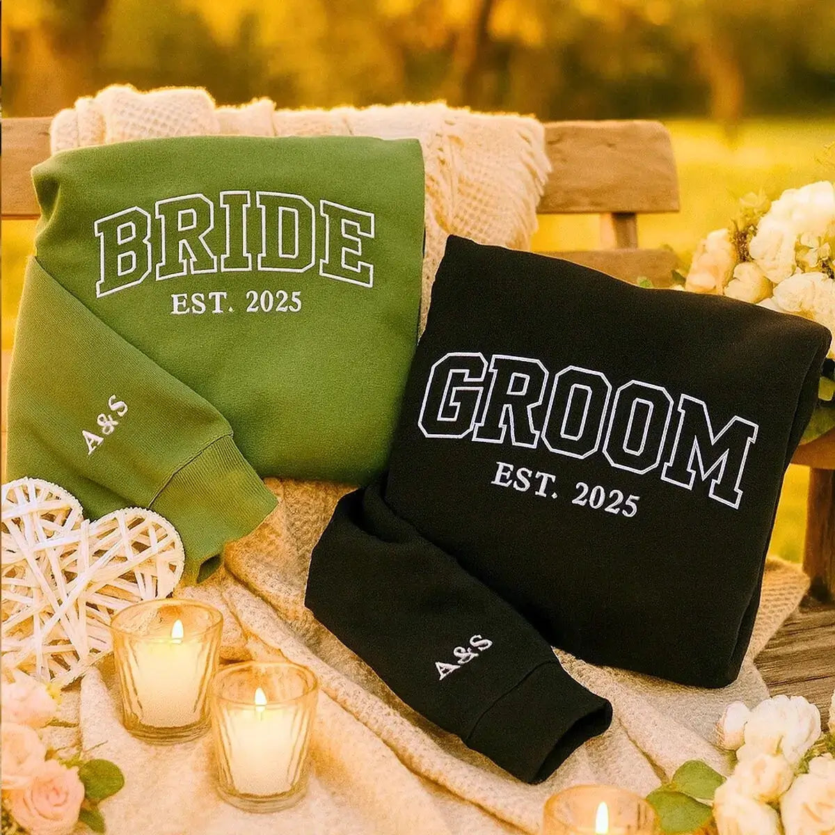 Personalized Future MRS Bride Sweatshirt - Custom Embroidered Gift