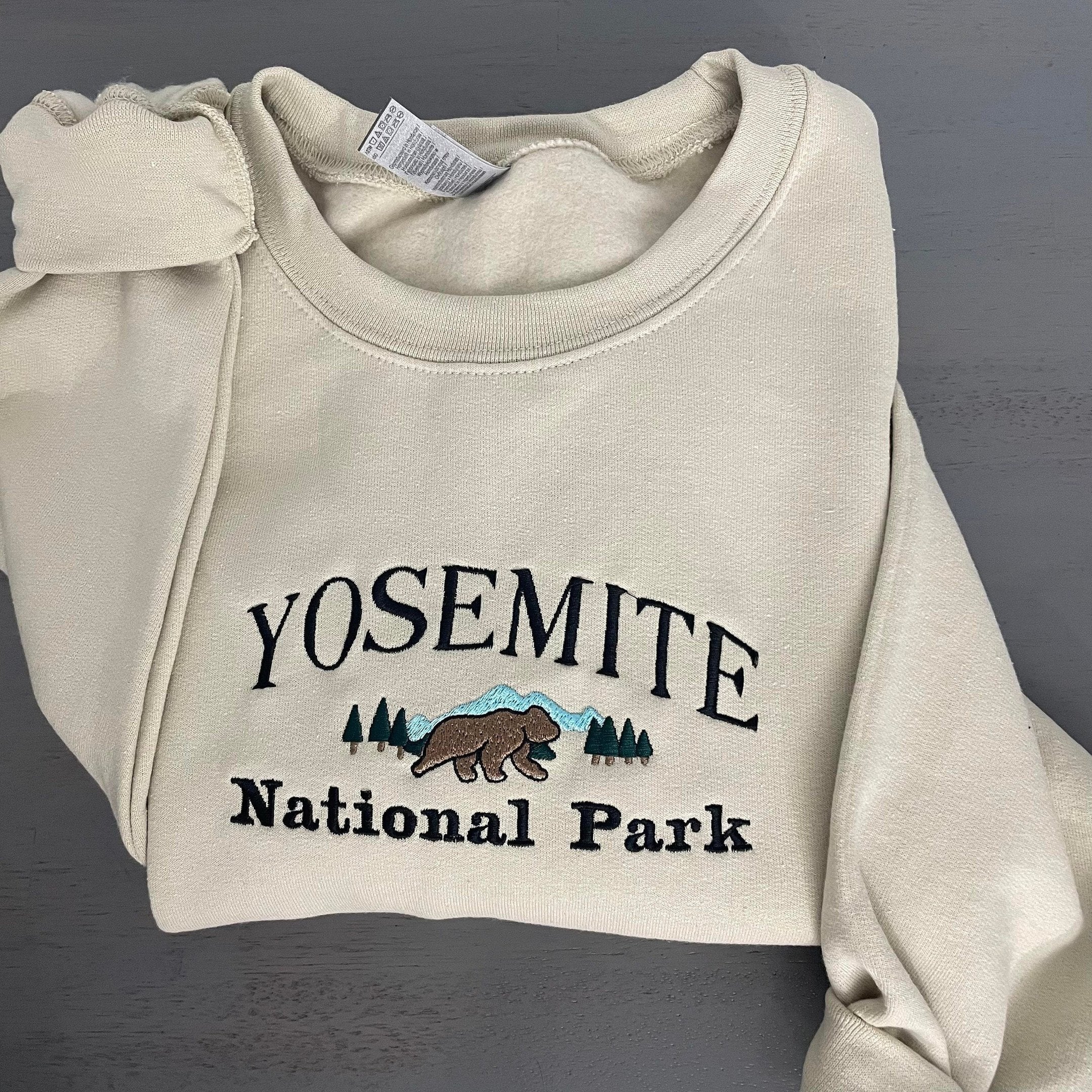 Vintage Yosemite Embroidered Crewneck Sweatshirt | Custom Gift